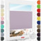 Schuette® Plissee ohne Bohren zum Kleben ● Premium Kollektion: Plum Charm (Lila) ● 20x80cm (Breite x Höhe) ● Suprafix Faltrollo Klebehalterung ● Bequeme Rollo Montage inkl. Video
