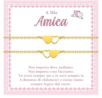 CheersLife Partnerarmband par armband gåva alla hjärtans dag för honom armband för par partnerarmband halva hjärta ring par armband matchande armband fjärrrelation armband par FR, Rostfritt stål,