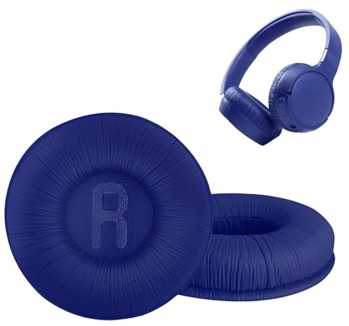 1 par Almohadillas de Repuesto para Auriculares JBL Tune600 T500BT T450 T450BT JR300BT T510BT T520BT JR310BT (No es Compatible con Tune600btnc), con Espuma Viscoelástica Diseño Ergonómico - Azul