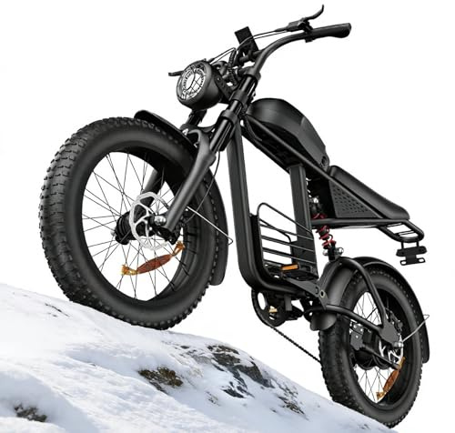 Electric Bike for Adults, 3000W Peak Dirt Bike, Up to 37MPH & 100 Miles Range, 48V 35Ah Removable Battery, 20 Fat Tire Off-Road Ebike, Full Suspension,Dual Motor All-Terrain E-Bike Shimano 7-Speed