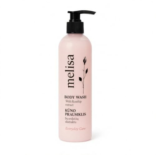 MELICA BODY WASH GEL DE DOUCHE AVEC BOUTEL ROSE ROSE EXTRACT ET VIVANT C 300ml