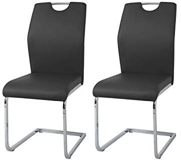 HTI-Line Schwingstuhl 2er-Set Nelly Bürostuhl Besucherstuhl NEU OVP Schwarz