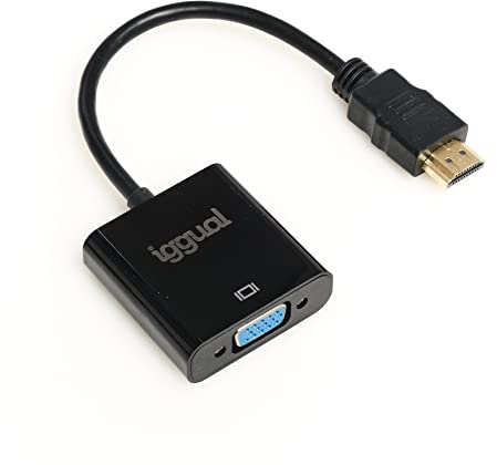 iggual Adaptador Hdmi A VgA+ Audio (3.5 Mm)