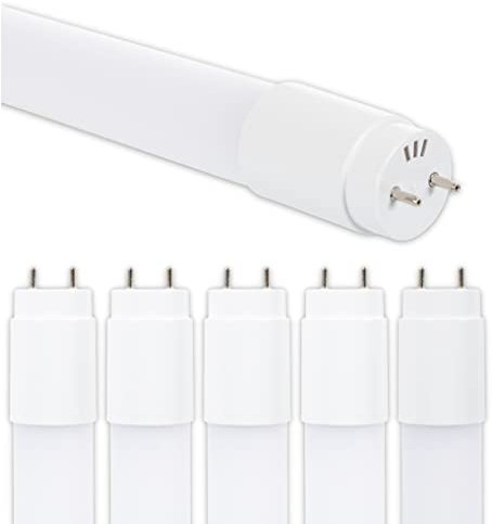 CLAR - Tubo Fluorescente LED 60 cm T8 10W, Tubo LED 60cm, Tubo de Luz LED, Blanco Frío 6500ºk (Pack 5)