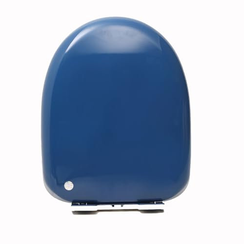 Brigtviee WC Sitz Mit Absenkautomatik,U-Form,PP Material,Toilettendeckel Passend Für Alle Handelsüblichen WC-Becken, Bunt Klodeckel Toilettensitz (Max. Belastung Der Klobrille 150 Kg),Sapphire Blue