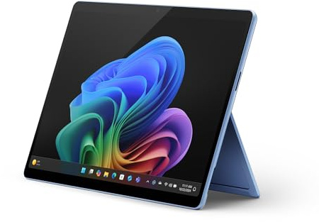Microsoft Surface Pro (Chargeur Non Inclus) | Copilot + PC | Écran Tactile OLED 13 | Snapdragon X Elite | 16 Go RAM | 512 Go SSD | Dernier modèle, 11e édition | Windows 11 Home | Saphir