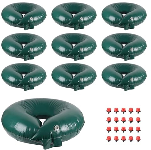 LALAGO 10 Pezzi Sacco per irrigazione, 56L Sistema di Irrigazione Automatica, Anelli di irrigazione PVC resistente ai raggi UV, Dispositivi di Irrigazione per Piante per Alberi da Frutto, Alberelli