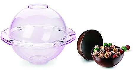 IBILI molde magnético 3D para esfera de chocolate, policarbonato, 18.5 x 23.5 x 23.5 cm
