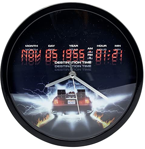 Joy Toy Orologio da parete Destination Time. Torna al futuro