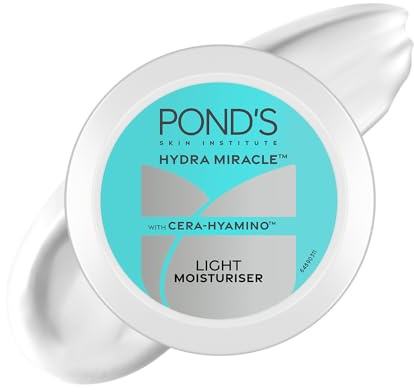 POND'S Light Face Moisturizer 200 ml, Täglich leichte, nicht fettende Creme mit Vitamin E für weich strahlende Haut, LSF 15 – mit Vitamin C & Niacinamid