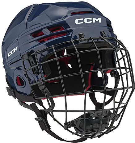 CCM Tacks 70 Helm Combo Junior, Größe:Junior, Farbe:Navy