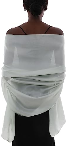 PIOYMEYA Bufanda Chal Mujer Fiesta Estolas Foulard Fular Bodas Elegante Ligero Pashmina Pañuelos Vestido Noche