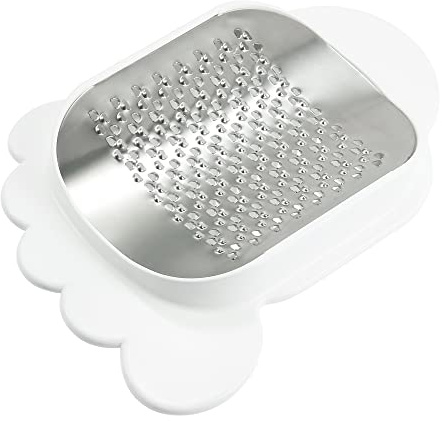 VOCOSTE Pedicura Callos Extractor Pie Lima, Inoxidable Acero Pie Depurador con Ventosa Portátil Pie Cuidado Herramienta para Agrietado Talón