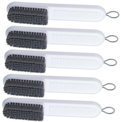 COLLBATH Brosse À Linge pour Chaussures Vêtements Lot De 5 Manche À Poils Souples