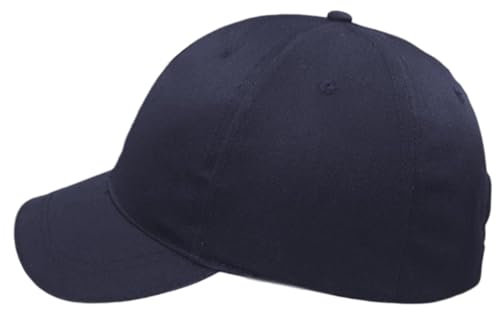 Caps de sécurité de baseball : casquette de baseball portable de chapeau, casquette de sécurité | Gat de baseball à boucle réglable Bouchon de tête léger, casque de baseball noir avec gor, Bleu marine