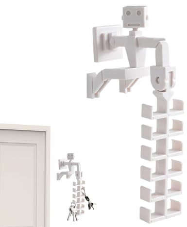 Ganci da Parete - Ganci per Tovaglioli Adesivi, Supporto Forte | Rack per vestiti da camera, Gancio Asciugamano da bagno, Supporto a forma di robot per portamonete colla per zaino