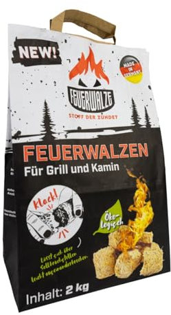 Brennstoffhandel Lenerz OHG 100 Stück !VEGANE! Holzwolle Anzünder, 100% ökologisch, Premiumqualität, 100% Made in Germany