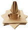 Lemos Home Stoffserviette aus Baumwolle 45x45 cm Serviette 4 Stück (Beige)