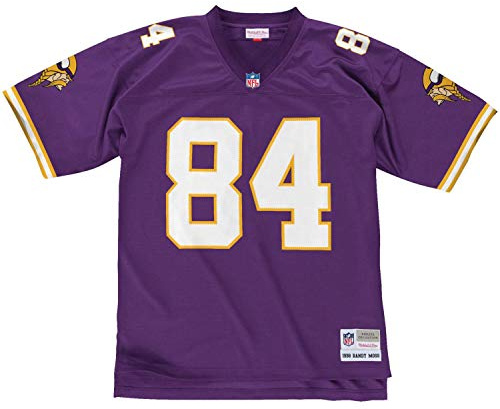 Mitchell & Ness Randy Moss #84 Minnesota Vikings Legacy Throwback NFL Trikot Lila, XXL