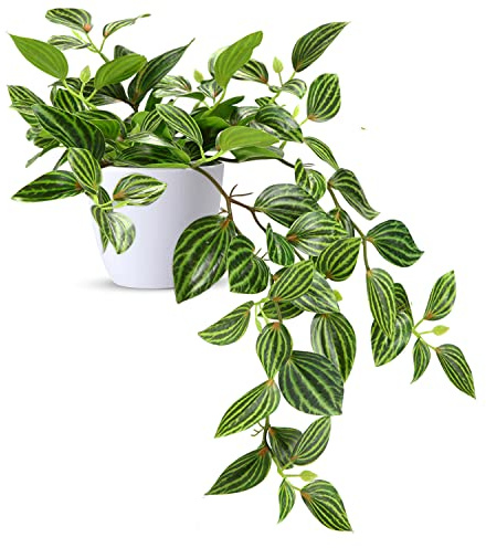 SOGUYI Plantas Artificiales Decorativas 38cm Decoración de Plantas Artificiales de Plástico Muy Realista, Adecuada para la Decoración Moderna de la Oficina de la Sala de Estar del Hogar(1 Piezas)