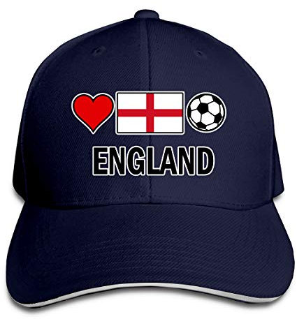 England Football Soccer Baseball Cap Verstellbare Sandwich Cap Denim Dad Hat Trucker Hat Hip Hop Cowboy Hat für Herren Damen