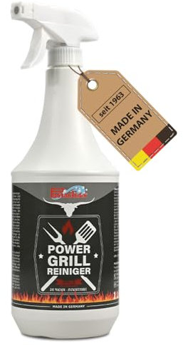 Pastaclean® Power Grill Reiniger (1 Liter) Kraftvoller Spezialreiniger gegen Eingebranntes - für BBQ, Grills, Grillroste, Backöfen uvm.