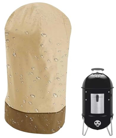 Acunny - Funda impermeable para ahumadero, cubierta para ahumadero eléctrico | Fundas de protección UV para barbacoa de tela Oxford | Funda de protección vertical cuadrada para barbacoa, protección UV