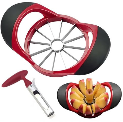 Apple Slicer & Corer - 2PCS Fruit Cutter Tool for Kitchen and Home