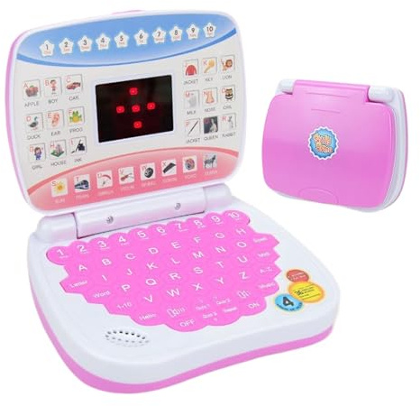 Learning Computer Toy - Laptop de Musical para niños, Laptop de Educativo para jardín de Infantes | Educativo para la computadora portátil de Tech Tech, para niños de