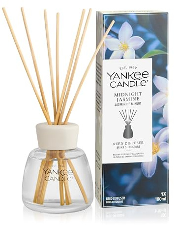 Yankee Candle Diffusore a Bastoncini | Midnight Jasmine | Per Spazi Piccoli e Medi | Fino a 10 Settimane di Fragranza