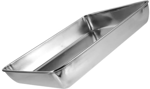 CHICAMPERA Bañera para Palomas y Loros de Acero Inoxidable Bañera Segura con Bordes Suaves para Aves Pequeñas Baño Práctico y Saludable para Mascotas Domésticas