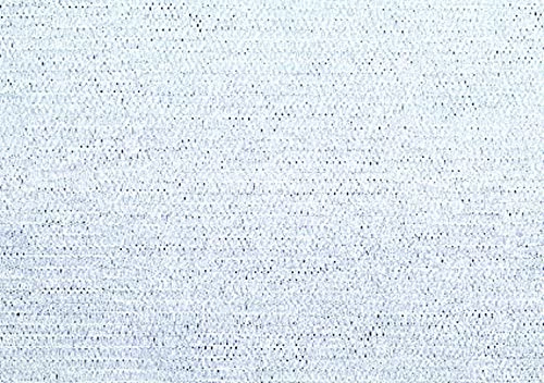 VERDELOOK | Tessuto Ombra Full in Rotoli, 2x100 m, 130gr/mq per Recinzioni e Coperture, Capacità Schermante del 95%, Colore Bianco
