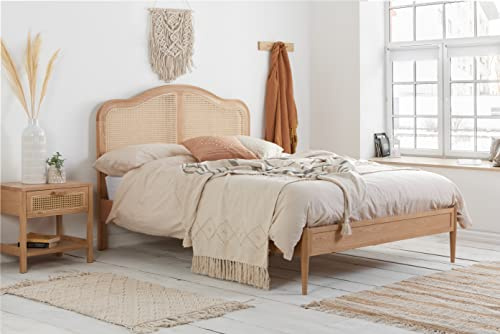 Birlea 150CM LEONIE RATTAN BED OAK