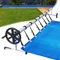 NAIZY Système d'enroulement Enrouleur de Bâche 3m - 5,7m pour Liner de Piscine Enrouleur Mobile avec Enrouleur de Piscine à Roues Comprenant 8 Clips pour bâche et Couverture de Piscine, Type A