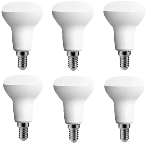 ALIVIM 6 Stück R39 3W E14 220V LED Badlampe Pilz Küche Zimmer Licht Toilette Dimmbar, Cold White