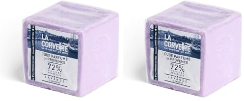 la corvette - Cube Parfumé de Provence, Lavande, 300 g (Lot de 2)
