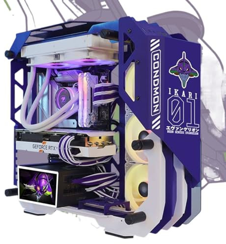 ATX-fodral, Spelfodral, Mellan - Tower PC-spelfodral ATX/M-ATX/ITX - Front I/O USB 3.0-port - Sidopanel I Härdat Glas - Ditt Unika Datorfodral(A)