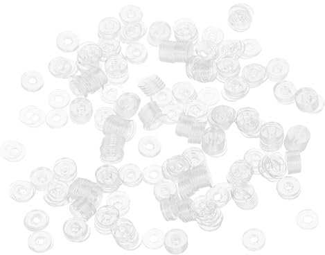 MAGICLULU 500piezas Arandelas De Plástico Aislantes Para Manijas De Ducha Arandelas De Fijación Multiusos Juntas Planas De Repuesto De Vinilo Transparentes Junta De Sellado Para Hogar