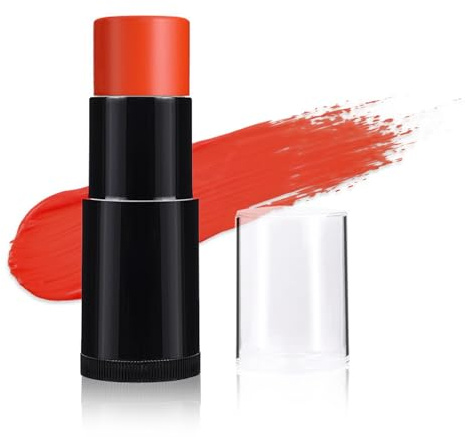 Camouflage Face Paint Sticks, Rosso Trucchi Halloween, Pittura per Il Viso Mimetica, Body Painting Stick Trucchi Truccabimbi per Carnevale, Halloween, Make Up Cosplay, festa