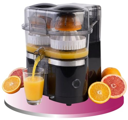 Casativo Kabelloser Akku Doppel-Entsafter 120W: Mobile USB-C Saftpresse & Zitruspresse | Effizient & Kompakt für frische Säfte & Smoothies To Go