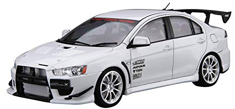 Aoshima Bunka Kyozaisha 1/24 The Tuned Car Series No.19 Mitsubishi C-WEST CZ4A Lancer Evolution X 2007 Plastic Model