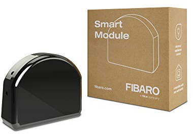FIBARO Single Smart Module/ Z-Wave Plus Relaisschalter, Drahtloser Ein-Aus-Auslöser, FGS-214