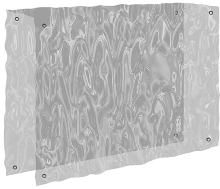 Generisch Protector de tendedero para exteriores, cubierta para secar al aire libre, protección contra el sol y el polvo, PVC transparente para balcón, terraza, jardín