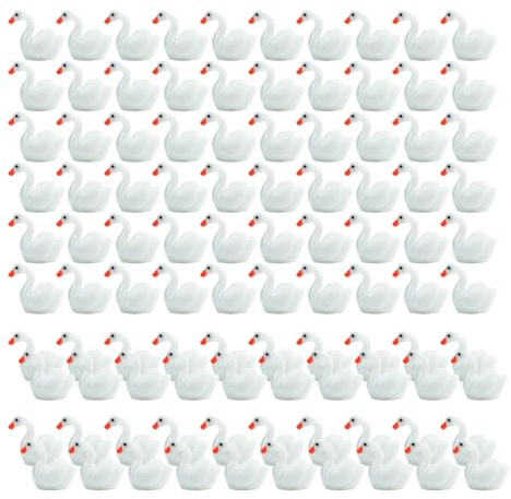 PURPLELILY Paquete de 100 figuras de animales en miniatura, decoraciones de resina para paisajes de musgo y jardín, suministros de manualidades portátiles para decoración del hogar