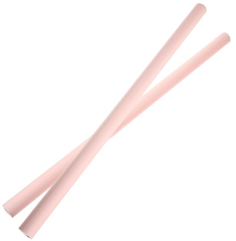 HOMOCONO Bastones Correctores de Joroba para Ejercicio de Gimnasio y Yoga, Varillas de Apertura Trasera 2 Pcs 60 Cm, Espuma y Acero Recubierto, Color Rosa Piel, Herramienta Portátil