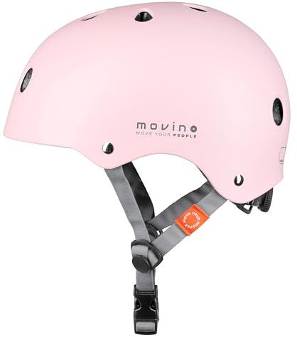 Movino Casco da Bicicleta para Niños y Jóvenes Ajustable - Carcasa ABS+EPS y 11 Orificios de Ventilación - Bicicleta, Patines, Patinete y Monopatín - Element
