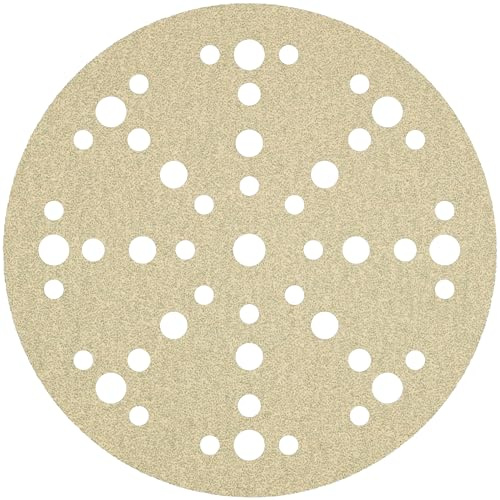 Klingpsor 342046 PS 33 CK Scheiben mit Papierunterlage, kletthaftend für Farbe, Lack, Spachtel, Holz, Lochform GLS74, 100 Korn, 150mm Durchmesser, 100 Stück