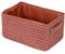 Compactor Lilou Cestino Portaoggetti Intrecciato con Manici, Polipropilene e Cartone, 23 x 15 x 12 cm, Terracotta, RAN9698