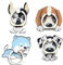 4Pcs Phone Ring Holder Stand, Cute Dogs Cats Animal Phone Stand Holder 360 Rotation Finger Ring Grip for Cellphones (Dogs Ring Grip)