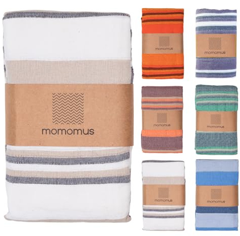 MOMOMUS Ligera Manta para Picnic - XXL, Antiarena y Compacta - Esterilla de Playa, Manta de Playa Grande o Alfombra de Camping - Beige, 210x240 cm